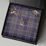 To My Beautiful Soulmate Necklace In Your Eyes I Have Found My Home Clan RCAF Tartan Crown Pendant Necklace