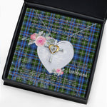 Gift For My Beautiful Girlfriend Necklace Valentine Necklace Clan MacKenzie Modern Tartan Cross Dancing Necklace Scottish Tartan Jewelry