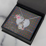 Rising Phoenix Necklace - Valentine Necklace Clan MacIntyre Ancient Tartan Gift for Girlfriend, Gift for My Wife Rising Phoenix Necklace