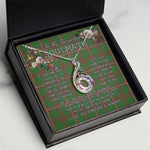 To My Beautiful Soulmate Necklace In Your Eyes I Have Found My Home Clan MacKinnon Hunting Modern Tartan Rising Phoenix Necklace