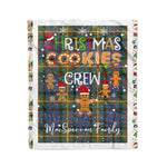 Personalized Gift Tartan Plaid Blanket Clan MacSporran With Christmas Cookie Baking Crew Christmas Gift Blanket, Plaid Blanket, Christmas Fleece Blanket, Christmas Blanket, Tartan Blanket, Scottish Blanket, Scotland Blanket, Family Name Blanket, Custom Blanket, Personalized Blanket