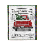 Tartan Blanket Vintage Red Truck with Christmas Tree Family Scottish Clan Strange of Balcaskie plaid blanket, red plaid blanket, buffalo plaid blanket, green plaid blanket, plaid fleece blanket, blue plaid blanket, red tartan blanket, tartan plaid blanket, black and white plaid blanket, , christmas plaid blanket, orange plaid blanket, tartan plaid throw blanket, pink plaid blanket, brown plaid blanket, buffalo check blanket