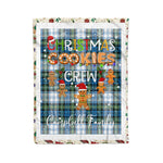 Personalized Gift Tartan Plaid Blanket Clan Campbell Dress Ancient With Christmas Cookie Baking Crew Christmas Gift Blanket, Plaid Blanket, Christmas Fleece Blanket, Christmas Blanket, Tartan Blanket, Scottish Blanket, Scotland Blanket, Family Name Blanket, Custom Blanket, Personalized Blanket