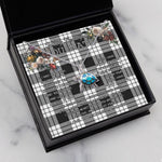 Sea Turtle Necklace To My Beautiful Soulmate Necklace In Your Eyes I Have Found My Home Clan MacFarlane Black & White Tartan Blue Turtle Necklace