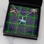 Sea Turtle Necklace To My Beautiful Soulmate Necklace In Your Eyes I Have Found My Home Clan MacIntyre Hunting Modern Tartan Blue Turtle Necklace