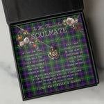 To My Beautiful Soulmate Necklace In Your Eyes I Have Found My Home Clan Malcolm Tartan Crown Pendant Necklace