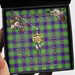 To My Beautiful Soulmate Sunflower Necklace In Your Eyes I Have Found My Home Clan Dalrymple Tartan Jewelry For Girlfriend