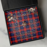 To My Beautiful Soulmate Necklace In Your Eyes I Have Found My Home Clan MacLachlan Tartan Crown Pendant Necklace