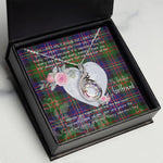 Rising Phoenix Necklace - Valentine Necklace Clan Chalmers Tartan Gift for Girlfriend, Gift for My Wife Rising Phoenix Necklace