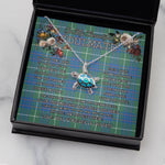 Sea Turtle Necklace To My Beautiful Soulmate Necklace In Your Eyes I Have Found My Home Clan MacIntyre Hunting Ancient Tartan Blue Turtle Necklace