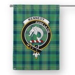 Scotstee Shop Kennedy Ancient Tartan Flag Clan Badge Tartan House Flag