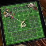 To My Beautiful Soulmate Necklace In Your Eyes I Have Found My Home Clan Forrester Hunting Tartan Wishbone Dancing Necklace