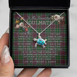 Sea Turtle Necklace To My Beautiful Soulmate Necklace In Your Eyes I Have Found My Home Clan Carruthers Tartan Blue Turtle Necklace, Valentine Necklace Gift for Girlfriend Clan Mitchell Ancient Tartan Sunflower Pendant Necklace, Scottish Tartan Jewelry, valentine necklace, necklace girlfriend, necklace for wife, cute necklaces for girlfriend, jewelry for girlfriend, to my soulmate necklace, to my future wife necklace