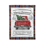 Tartan Blanket Vintage Red Truck with Christmas Tree Family Scottish Clan Glass plaid blanket, red plaid blanket, buffalo plaid blanket, green plaid blanket, plaid fleece blanket, blue plaid blanket, red tartan blanket, tartan plaid blanket, black and white plaid blanket, , christmas plaid blanket, orange plaid blanket, tartan plaid throw blanket, pink plaid blanket, brown plaid blanket, buffalo check blanket