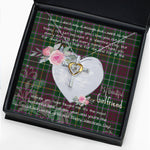 Gift For My Beautiful Girlfriend Necklace Valentine Necklace Clan Crosbie Tartan Cross Dancing Necklace Scottish Tartan Jewelry