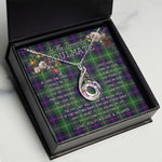 To My Beautiful Soulmate Necklace In Your Eyes I Have Found My Home Clan Sutherland Tartan Rising Phoenix Necklace