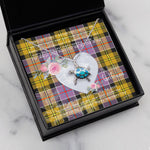 Sea Turtle Necklace Gift for My Beautiful Girlfriend Valentines Necklace Clan Culloden Tartan Blue Turtle Necklace