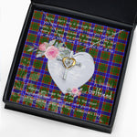 Gift For My Beautiful Girlfriend Necklace Valentine Necklace Clan Adam Tartan Cross Dancing Necklace Scottish Tartan Jewelry