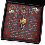 To My Beautiful Soulmate Sunflower Necklace In Your Eyes I Have Found My Home Clan Sinclair Tartan Jewelry For Girlfriend, Tartan Sunflower Pendant Necklace, Scottish Tartan Jewelry, valentine necklace, necklace girlfriend, necklace for wife, cute necklaces for girlfriend, jewelry for girlfriend, to my soulmate necklace, to my future wife necklace
