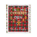 Personalized Gift Tartan Plaid Blanket Clan Gordon of Abergeldie With Christmas Cookie Baking Crew Christmas Gift Blanket, Plaid Blanket, Christmas Fleece Blanket, Christmas Blanket, Tartan Blanket, Scottish Blanket, Scotland Blanket, Family Name Blanket, Custom Blanket, Personalized Blanket