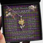 To My Beautiful Soulmate Sunflower Necklace In Your Eyes I Have Found My Home Clan Hewitt Tartan Jewelry For Girlfriend