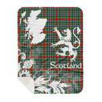 Sherpa Blanket - Tartan Blanket Thistle and Lion Scottish Clan Bisset Pattern Plaid Blanket, plaid sherpa blanket queen,purple sherpa blanket,queen sherpa blanket,queen size sherpa blanket,red sherpa blanket,scottish tartan blankets,sherpa blanket,sherpa christmas blanket