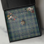 To My Beautiful Soulmate Necklace In Your Eyes I Have Found My Home Clan Kennedy Tartan Crown Pendant Necklace