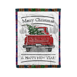 Tartan Blanket Vintage Red Truck with Christmas Tree Family Scottish Clan MacIntyre plaid blanket, red plaid blanket, buffalo plaid blanket, green plaid blanket, plaid fleece blanket, blue plaid blanket, red tartan blanket, tartan plaid blanket, black and white plaid blanket, , christmas plaid blanket, orange plaid blanket, tartan plaid throw blanket, pink plaid blanket, brown plaid blanket, buffalo check blanket