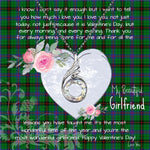 Rising Phoenix Necklace - Valentine Necklace Clan Davidson Modern Tartan Gift for Girlfriend, Gift for My Wife Rising Phoenix Necklace
