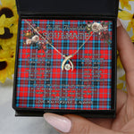 To My Beautiful Soulmate Necklace In Your Eyes I Have Found My Home Clan MacTavish Tartan Wishbone Dancing Necklace