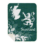 Sherpa Blanket - Tartan Blanket Thistle and Lion Scottish Clan Lammie Plaid Blanket, plaid sherpa blanket queen,purple sherpa blanket,queen sherpa blanket,queen size sherpa blanket,red sherpa blanket,scottish tartan blankets,sherpa blanket,sherpa christmas blanket