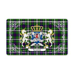 Doormat - Welcome Mat Scottish Farquharson Clan Badge Tartan Door Mat, Plaid Doormat