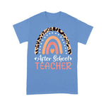 After School Teacher Leopard Rainbow Appreciation Back To School Shirt Back To School Gifts - Scotstee Shop