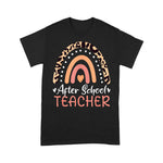 After School Teacher Leopard Rainbow Appreciation Back To School Shirt Back To School Gifts - Scotstee Shop
