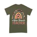 After School Teacher Leopard Rainbow Appreciation Back To School Shirt Back To School Gifts - Scotstee Shop