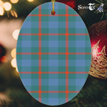 Agnew Ancient Tartan Oval Ornaments, Christmas Tree Ornament, Plaid Christmas Ornaments, Ceramic Oval Christmas Tree Decoration, Tartan Oval Ornaments, Christmas Tree Ornament, Plaid Christmas Ornaments, Ceramic Oval Christmas Tree Decoration