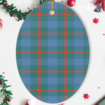 Agnew Ancient Tartan Oval Ornaments, Christmas Tree Ornament, Plaid Christmas Ornaments, Ceramic Oval Christmas Tree Decoration, Tartan Oval Ornaments, Christmas Tree Ornament, Plaid Christmas Ornaments, Ceramic Oval Christmas Tree Decoration