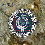 Agnew Clan Tartan Crest Badge Plaid Ornament Gift. Christmas Tree Ornament Agnew Clan Tartan Ornament Great Christmas Ornaments Gift - Scotstee Shop