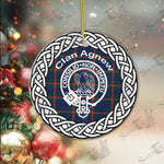 Agnew Clan Tartan Crest Badge Plaid Ornament Gift. Christmas Tree Ornament Agnew Clan Tartan Ornament Great Christmas Ornaments Gift - Scotstee Shop