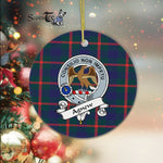 Agnew Scottish Clan Badge Plaid Ornament Gift. Christmas Tree Ornament Agnew Clan Tartan Ornament Great Christmas Ornaments Gift - Scotstee Shop