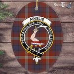 Ainslie Scottish Clan Plaid Ornament Gift. Christmas Tree Ornament Ainslie Clan Tartan Ornament,  ceramic ornament, personalized christmas ornaments, christmas tree ornaments, christmas door decorations, Plaid Ornament, Tartan Ceramic Ornament
