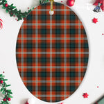 Ainslie Tartan Oval Ornaments, Christmas Tree Ornament, Plaid Christmas Ornaments, Ceramic Oval Christmas Tree Decoration, Tartan Oval Ornaments, Christmas Tree Ornament, Plaid Christmas Ornaments, Ceramic Oval Christmas Tree Decoration