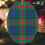 Aiton Ancient Tartan Oval Ornaments, Christmas Tree Ornament, Plaid Christmas Ornaments, Ceramic Oval Christmas Tree Decoration, Tartan Oval Ornaments, Christmas Tree Ornament, Plaid Christmas Ornaments, Ceramic Oval Christmas Tree Decoration