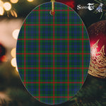Aiton Tartan Oval Ornaments, Christmas Tree Ornament, Plaid Christmas Ornaments, Ceramic Oval Christmas Tree Decoration, Tartan Oval Ornaments, Christmas Tree Ornament, Plaid Christmas Ornaments, Ceramic Oval Christmas Tree Decoration