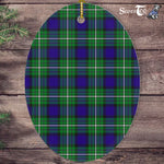 Alexander Tartan Oval Ornaments, Christmas Tree Ornament, Plaid Christmas Ornaments, Ceramic Oval Christmas Tree Decoration, Tartan Oval Ornaments, Christmas Tree Ornament, Plaid Christmas Ornaments, Ceramic Oval Christmas Tree Decoration