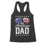 All American Dad 4th Of July Fathers Day Men Daddy Women's Tank Top - Scotstee Shop