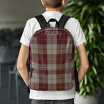 Scotstee Shop - The Cunningham Burgundy Dancers Tartan Plaid Backpack | Scotstee Tartan Backpacks