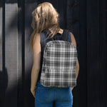 Scotstee Shop - The Douglas Grey Modern Tartan Plaid Backpack | Scotstee Tartan Backpacks