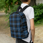 Scotstee Shop - The Clergy Blue Tartan Plaid Backpack | Scotstee Tartan Backpacks