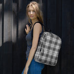 Scotstee Shop - The Douglas Grey Modern Tartan Plaid Backpack | Scotstee Tartan Backpacks